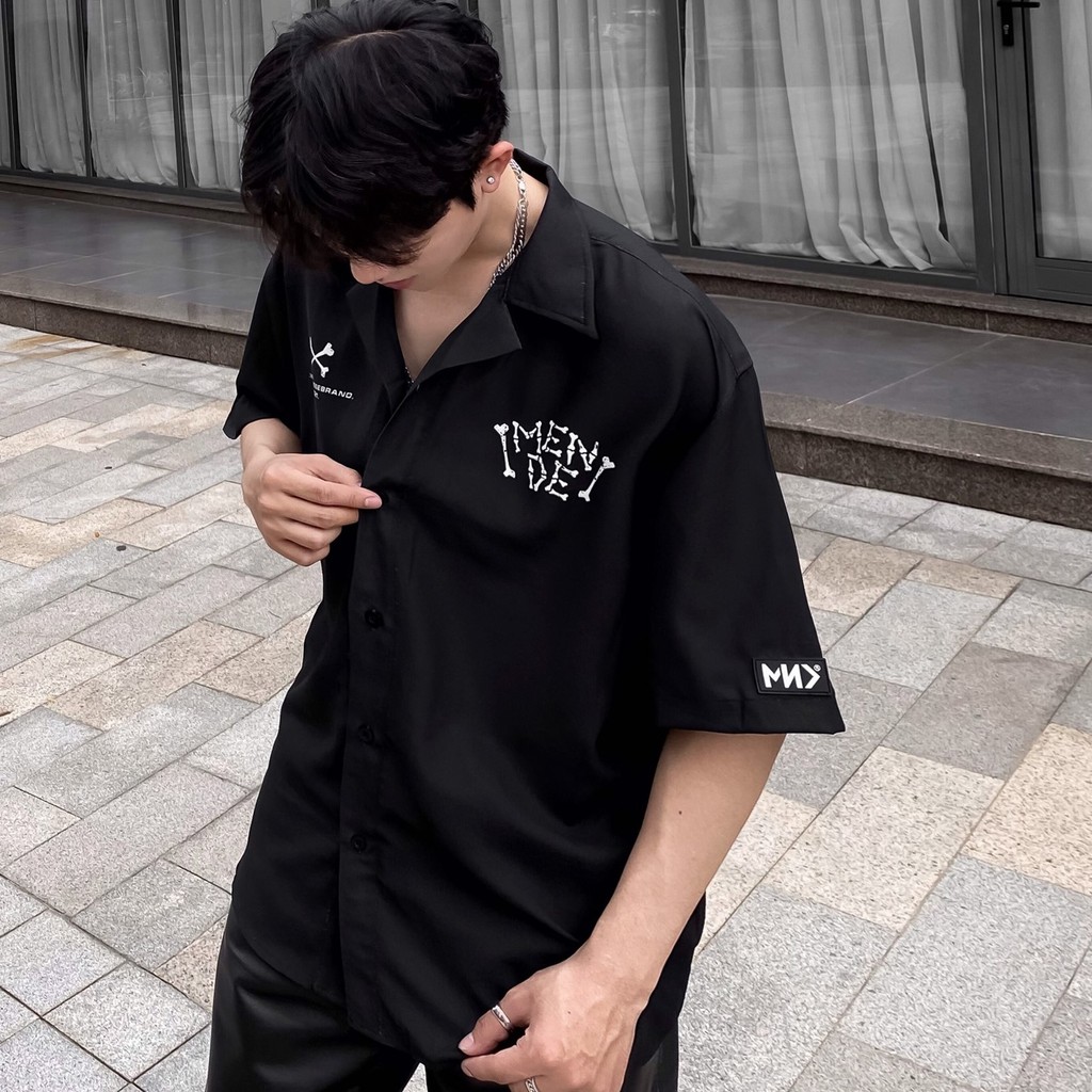 [Mã INCU50 giảm 50k đơn 250k] MENDE - Pirate Shirt - Áo sơ mi tay ngắn MENDE chính hãng | BigBuy360 - bigbuy360.vn