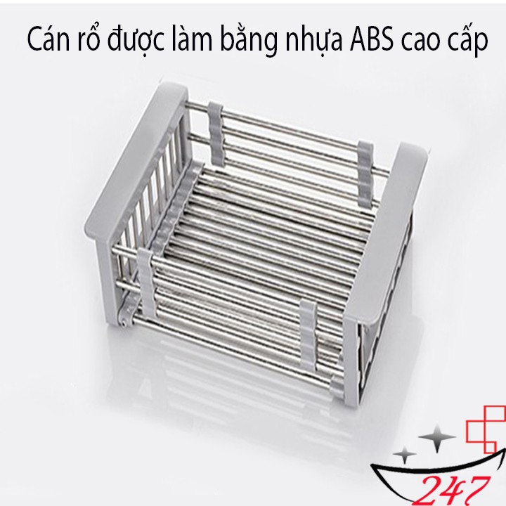 Khay Inox 304 đựng đĩa chén trái cây gác lên bồn rửa chén size lớn tùy chỉnh kích thước