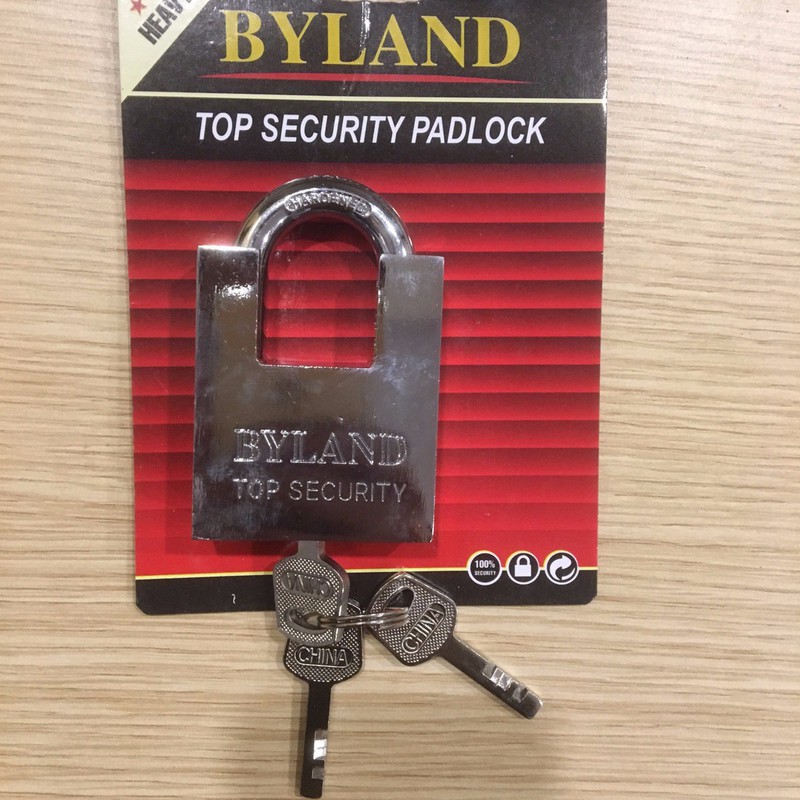 [DEAL HOT 50%] Ổ khóa chống cắt Byland 50mm thiết kế chống trộm nhà cửa