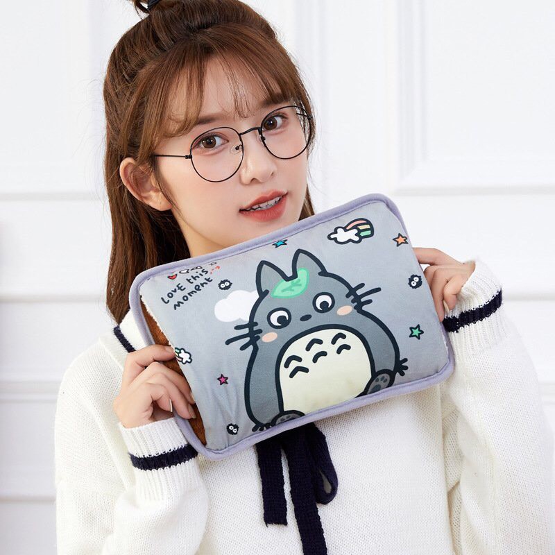 Túi chườm túi sưởi thú bông ấm áp doremon totoro (chọn mẫu)