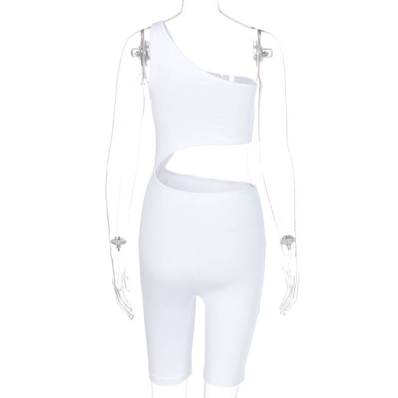 Jumpsuit thể thao hở vai quyến rũ thời trang âu mỹ cho nữ | BigBuy360 - bigbuy360.vn