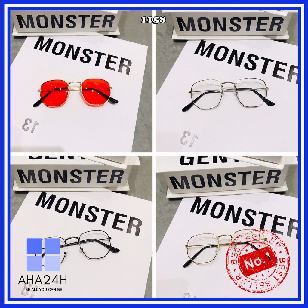 Mắt kính ulzzang /206/ hot trend nhiều màu❤️FREESHIP❤️gọng kính mát nam nữ sành điệu AH1158 | BigBuy360 - bigbuy360.vn