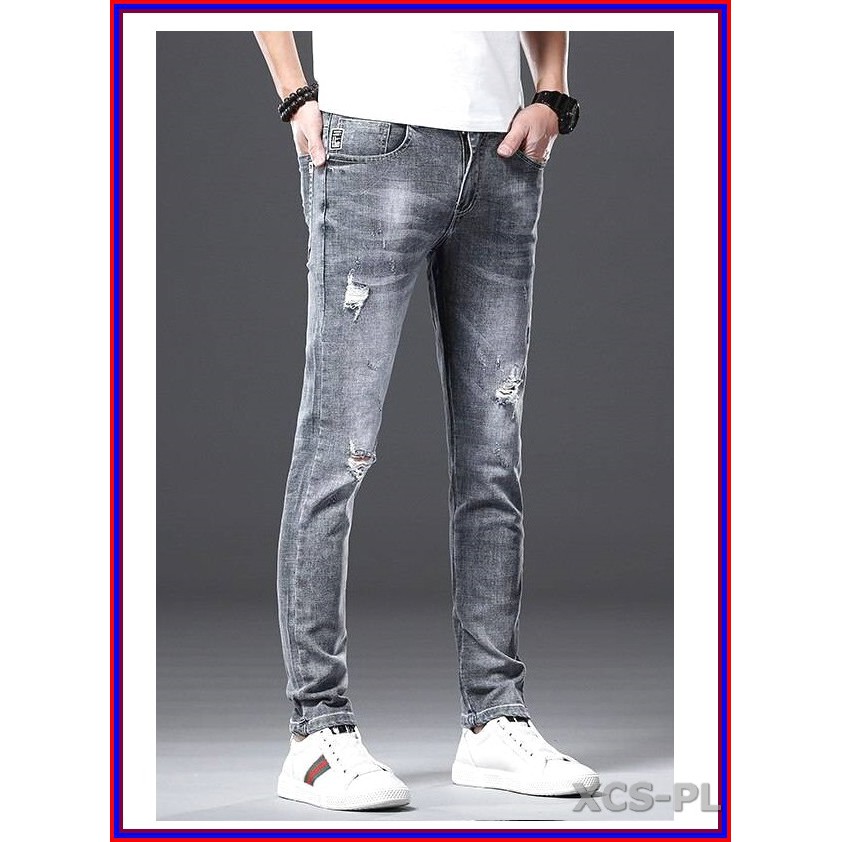 Quần jean nam rách siêu đẹp cao cấp xám ms 4016 không xù lông, không ra màu, chất giãn tốt 4016-Ủ.31