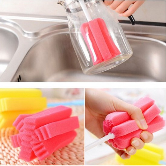 🍉Dụng cụ rửa cốc/ ly/ bình sữa bọt biển tiện lợi - Cọ rửa cốc giá rẻ DUASHOP.