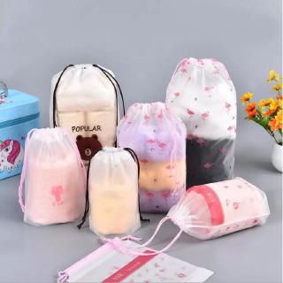 Túi Đựng Đồ Chống Thấm Nước Họa Tiết Chim Hồng Hạc