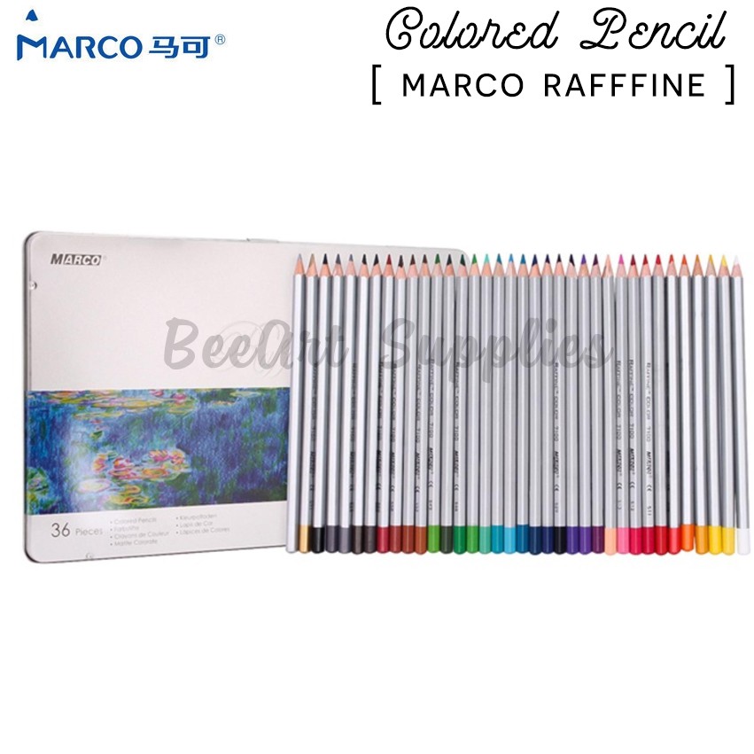 Bút chì màu MARCO RAFINE Set 12/24/36 mầu chì cao cấp