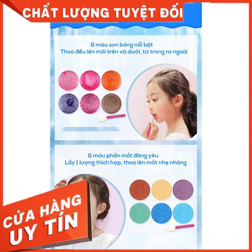 [Free Ship] Bộ đồ trang điểm công chúa Elsa hãng Disney an toàn cho bé xinh xắn, đáng yêu trang điểm cho các dịp lễ hội