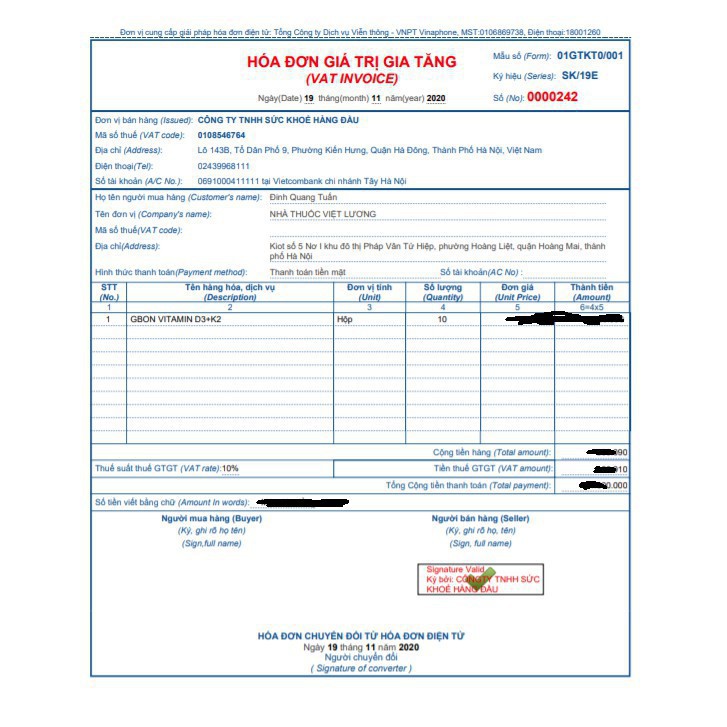 Gbon Vitamin D3 + K2- Bổ sung vitamin D3, K2 - giúp tăng cường hấp thu canxi, cho xương chắc khỏe, giúp bé cao lớn