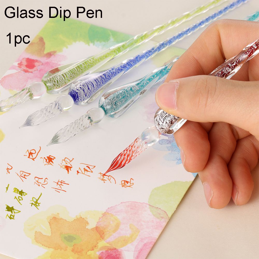 Bút Chấm Mực Thủy Tinh Dùng Để Viết Thư Pháp