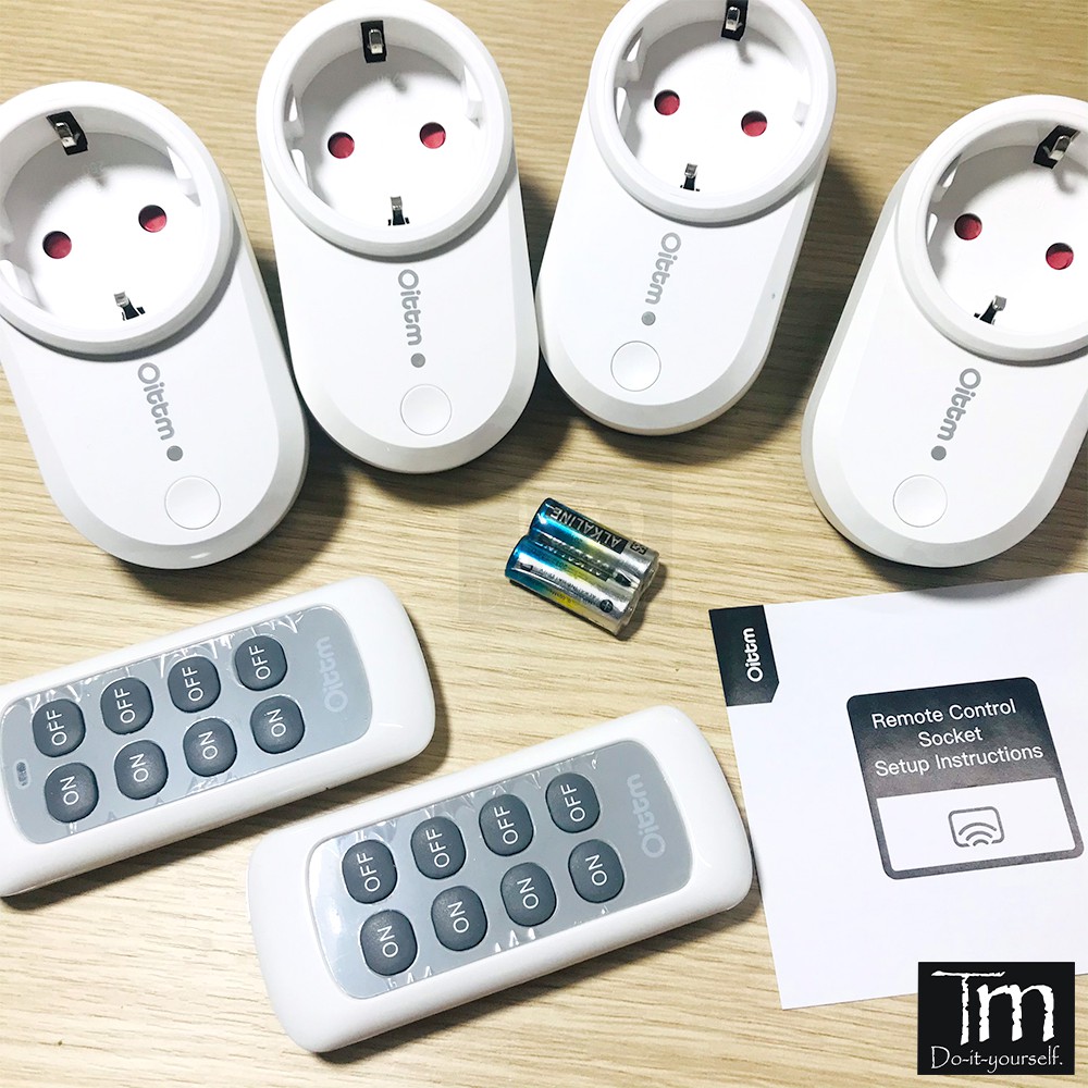 Ổ Cắm Điều Khiển Từ Xa Remote 4 Kênh Hàng Châu Âu