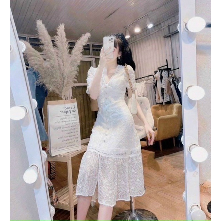 ĐẦM MIDI TRẮNG