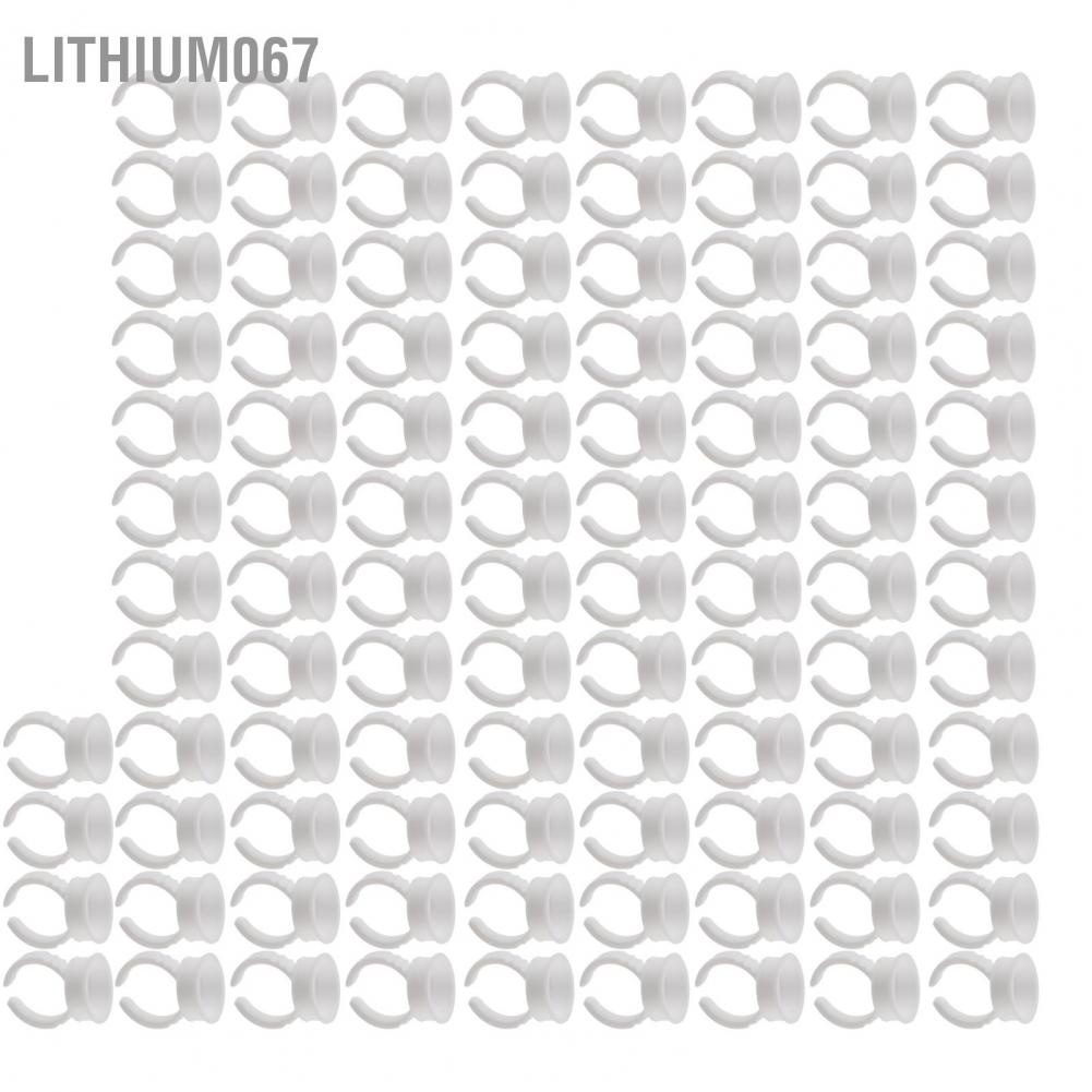 [Hàng mới về] Vòng hình dạng nhẫn đeo tay đựng keo nối mi bằng nhựa dùng một lần