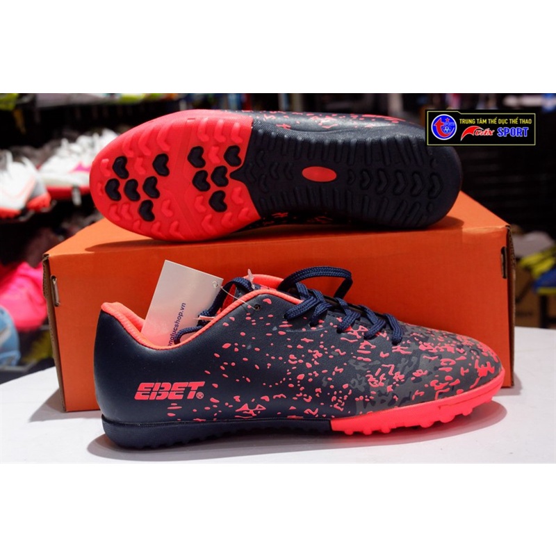 Giày đá bóng ebet - đen chấm cam(size38-44)