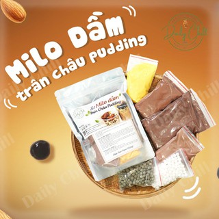 Set Milo Dầm Trân Châu Pudding (16 ly ) - Daily Chill