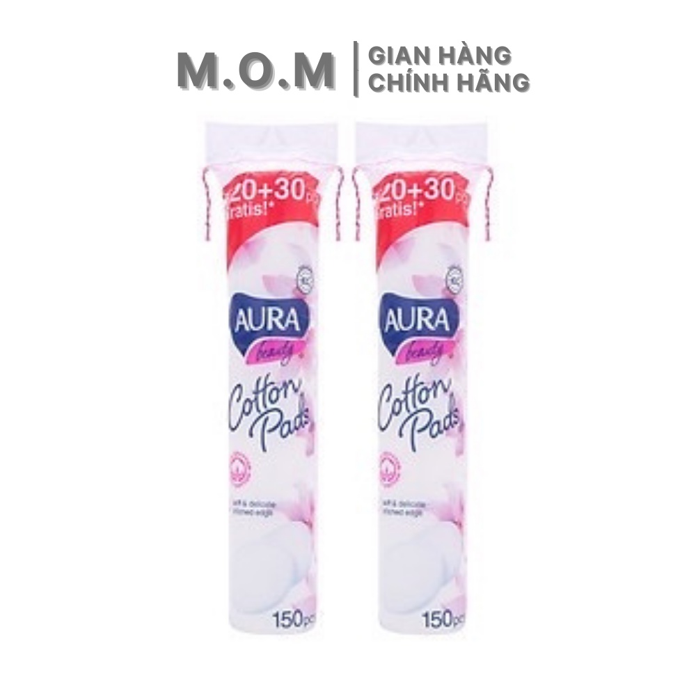 Bông tẩy trang AURA Beauty Cotton Pads Nga 150 miếng