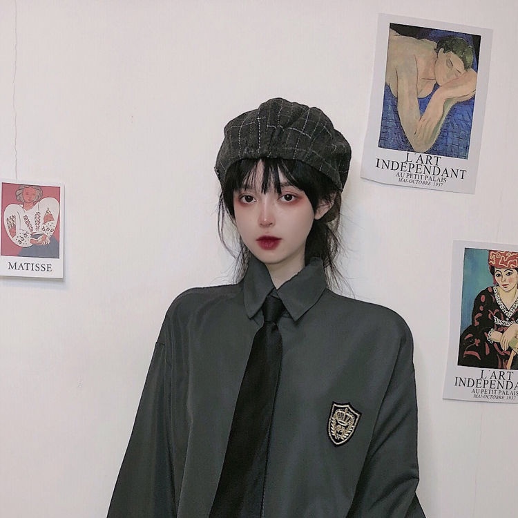 Áo Khoác Sơ Mi Tay Dài Dáng Rộng Phong Cách Hàn Quốc Thời Trang Mùa Hè Cho Nữ