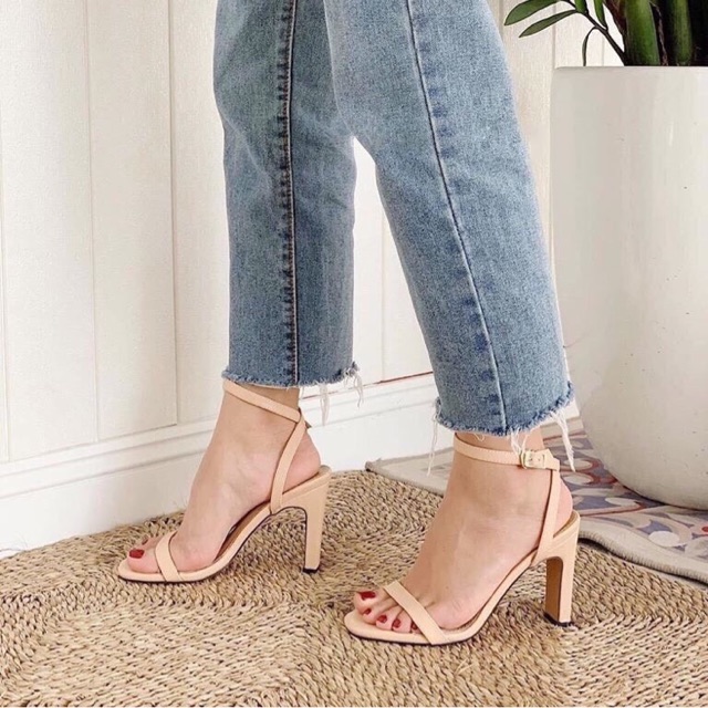 [FREESHIP] [CÓ VIDEO THẬT] SANDAL GÓT MẢNH 8p
