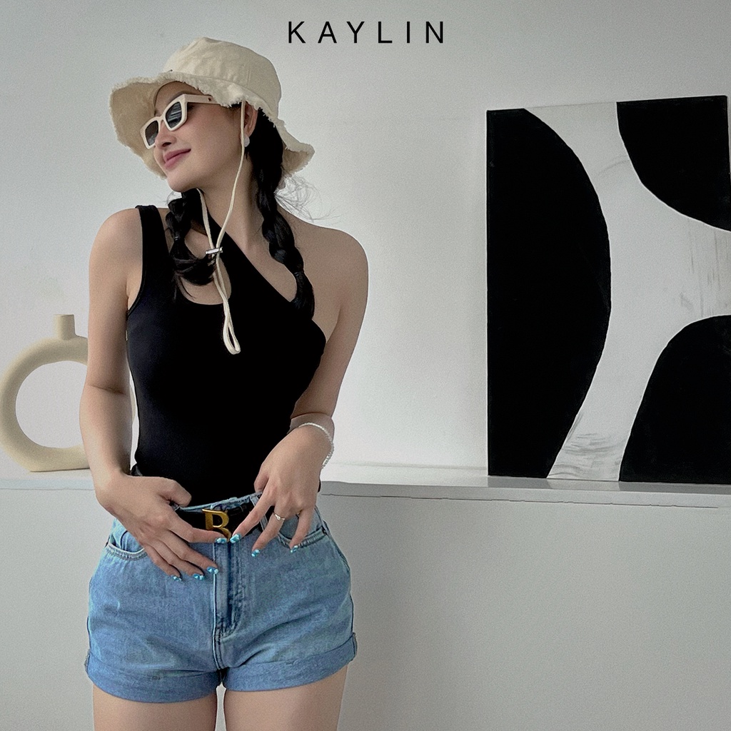 Áo thun nữ kiểu khoét vai phong cách KAYLIN - N1761