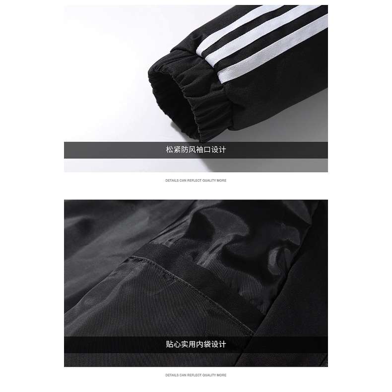 Áo khoác thể thao Adidas Bóng Chày kẻ sọc thời trang năng động tùy chọn màu sắc cho cặp đôi Nam Nữ