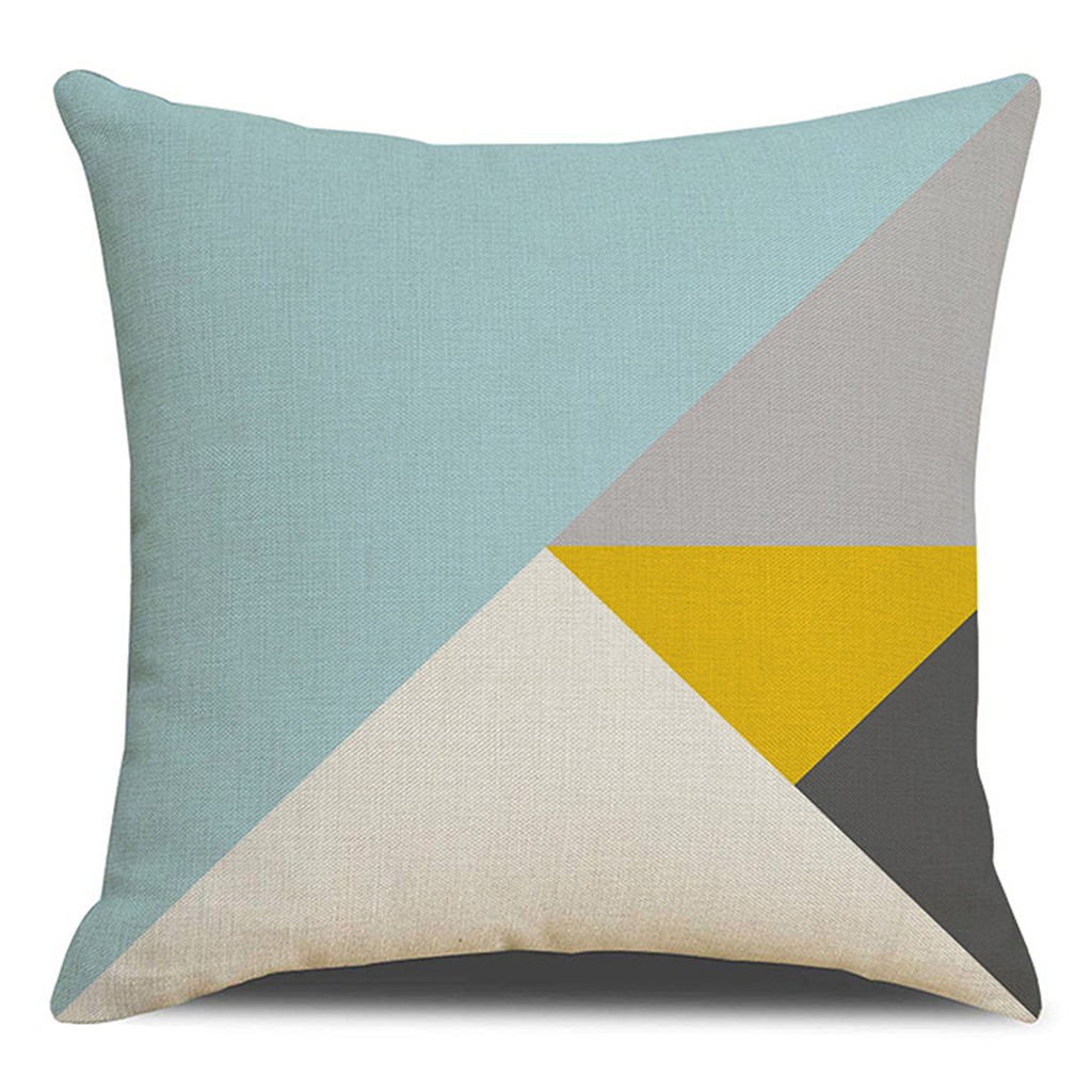 Cotton linen Geometric pillowcase40x40,45x45.50x50,60x60,sofa cushion cover.Home Decor pillow cover.