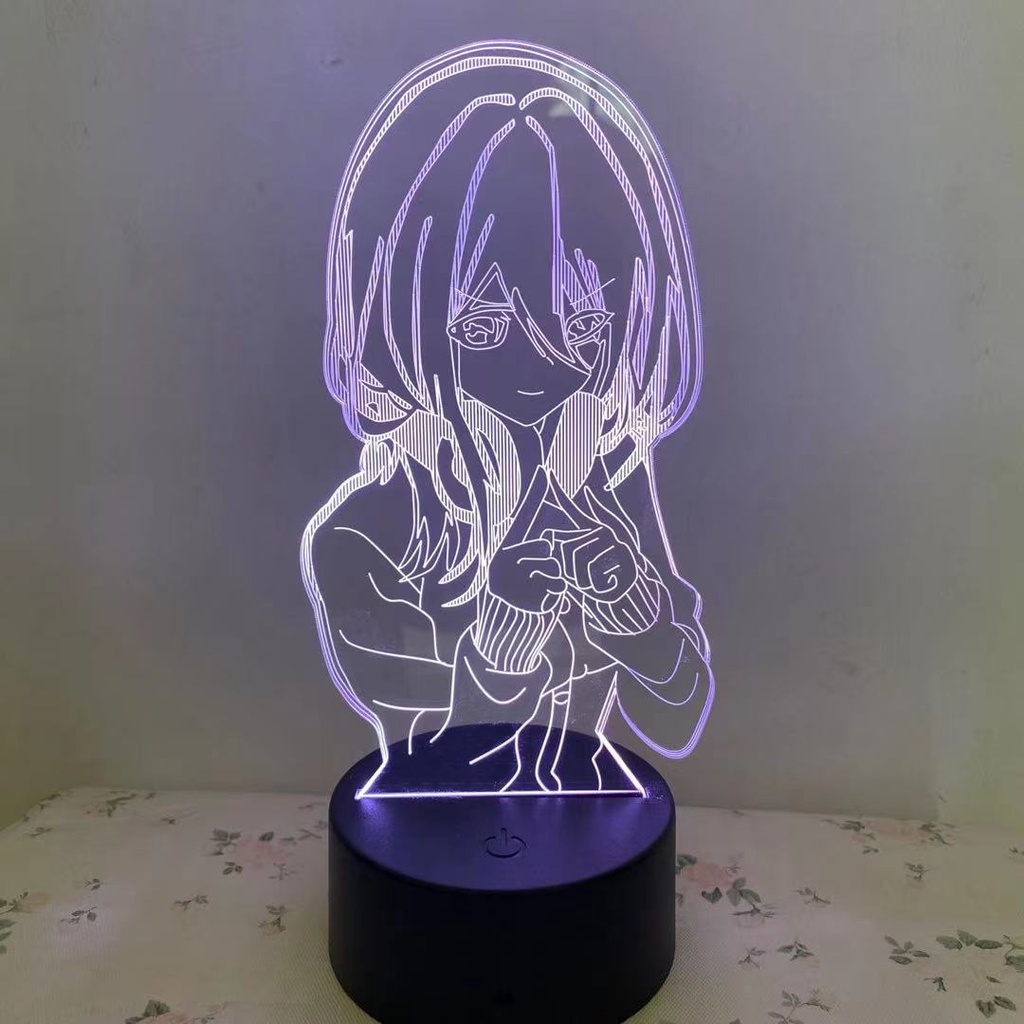 Đèn Ngủ Để Bàn Cảm Ứng Thay Đổi Màu Sắc Hình anime Thequintialquintuplets nakano miku