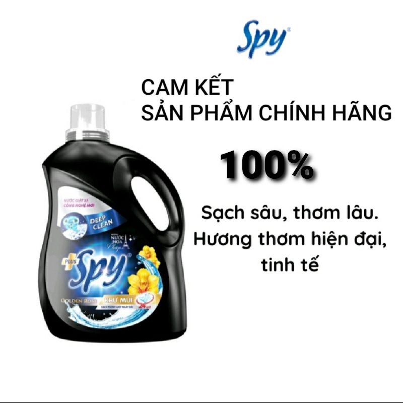Nước giặt xả SPY DEEP CLEAN sạch sâu gấp 2 lần 3,6KG