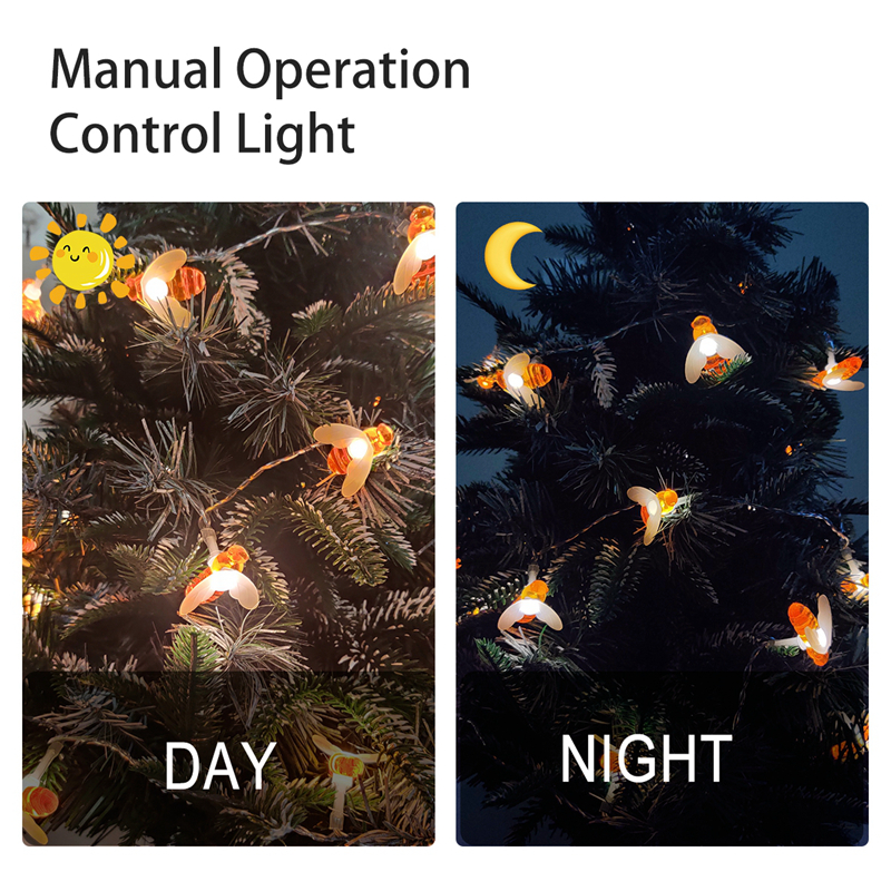 Dây đèn LED hình ong dùng trang trí