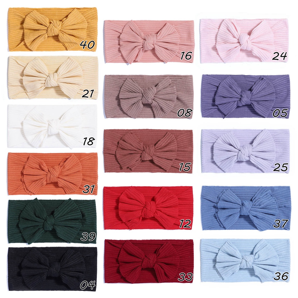 Băng đô KIDSBOWS vải cotton mềm thắt nơ xinh xắn cho bé gái