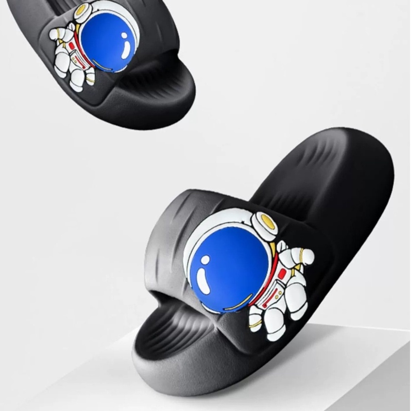 Dép bánh mì nữ quai ngang sticker cute (NEW) - Dép nữa đi chơi dễ thương