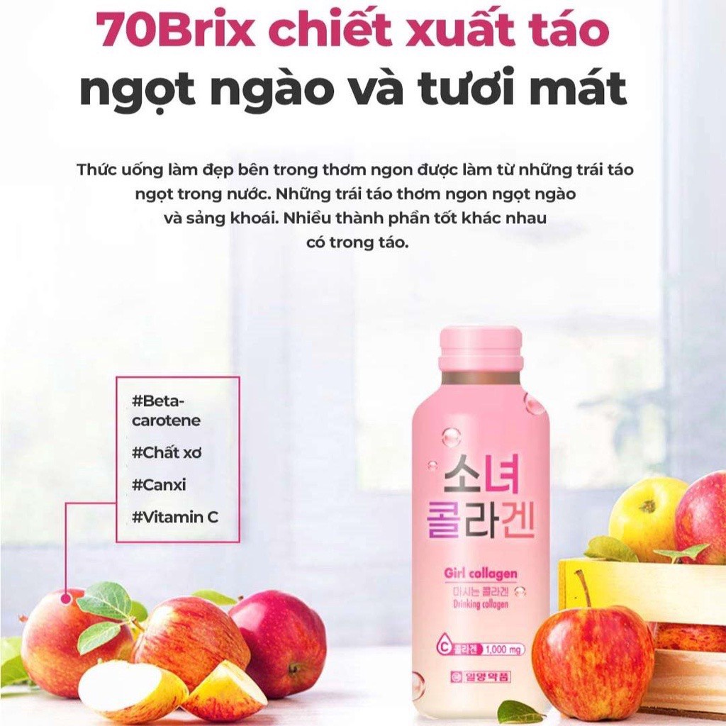 Girl Collagen Hàn Quốc 100ml x 10 lọ Chnh hãng Hapham Cosmetics