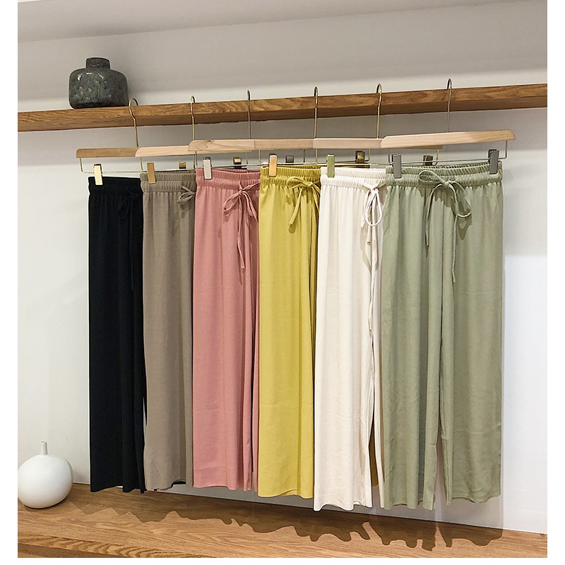 Quần thun ống rộng nhiều màu thời trang cho nữ | BigBuy360 - bigbuy360.vn