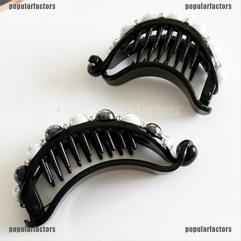 Kẹp Tóc Giả Đính Ngọc Trai Thanh Lịch