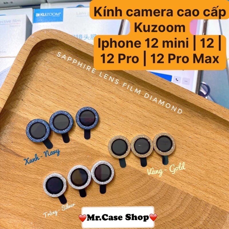 Ốp Viền Kính Bảo Vệ Camera Cao cấp Kim Cương Của Kuzoom 11Promax/12Promax