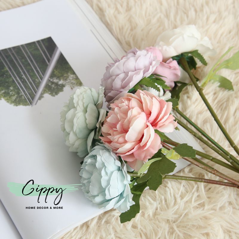 Hoa hồng trà xinh xắn - phụ kiện trang trí chụp hình - Gippy Decor