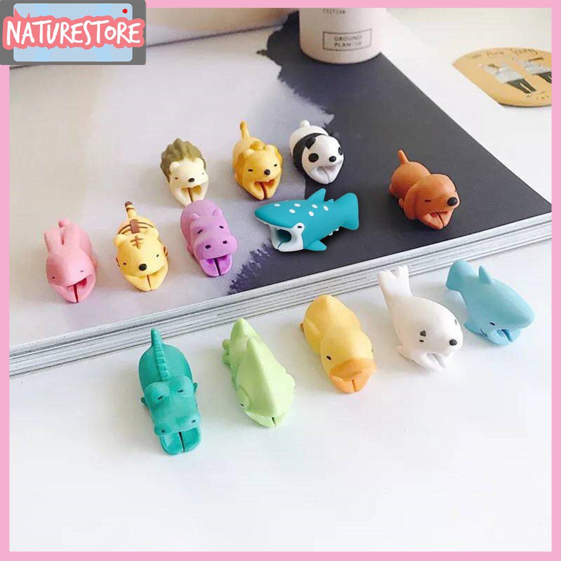 Cartoon Animal USB Data Cable Charger Cable Anti Breaking Protective Cover