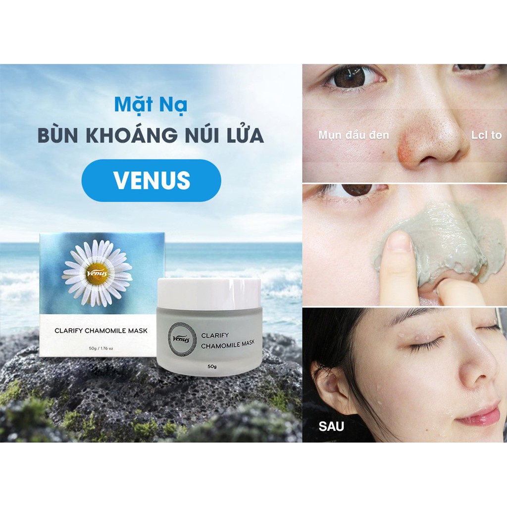 Mặt Nạ Bùn Khoáng CLARIFY CHAMOMILE MASK VENUS 50g