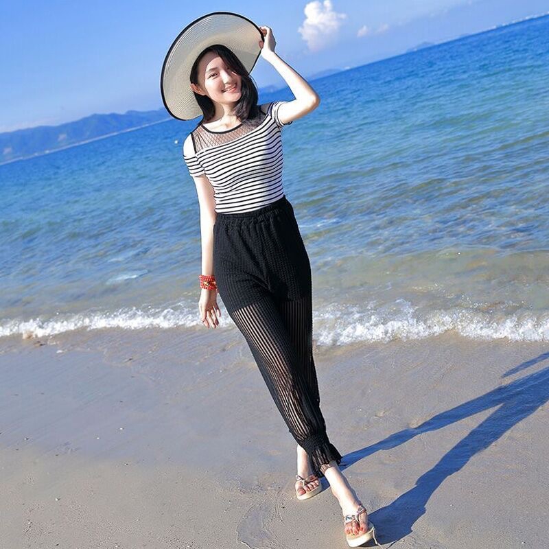 Women's Chiffon Pants Loose Sun protection Summer Trend | BigBuy360 - bigbuy360.vn