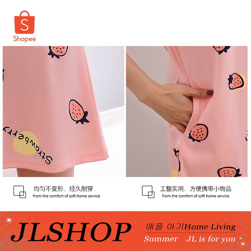 Bộ Đồ Ngủ Cotton Tay Ngắn Kiểu Hoạt Hình Xinh Xắn Cho Cặp Đôi 05 | BigBuy360 - bigbuy360.vn