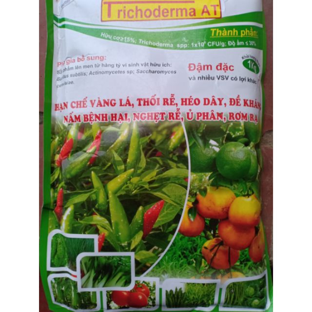 Trichodermar ủ phân, ủ rơm, trộn đất gói 1kg