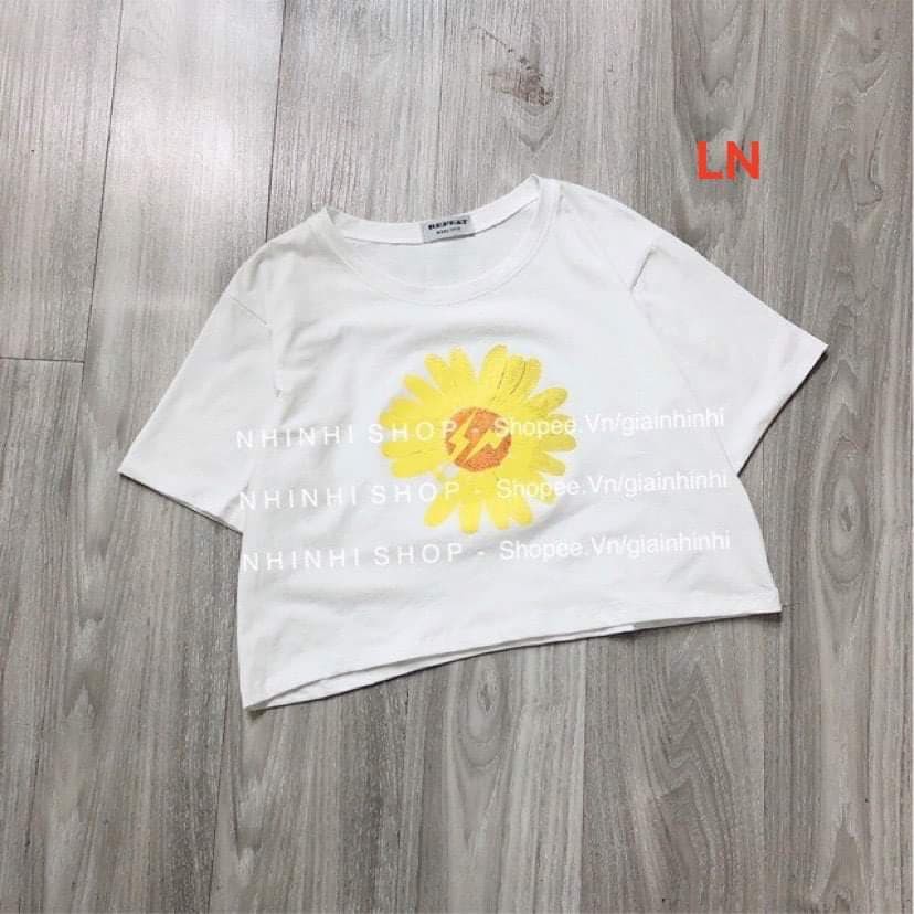 Áo croptop hoa cúc