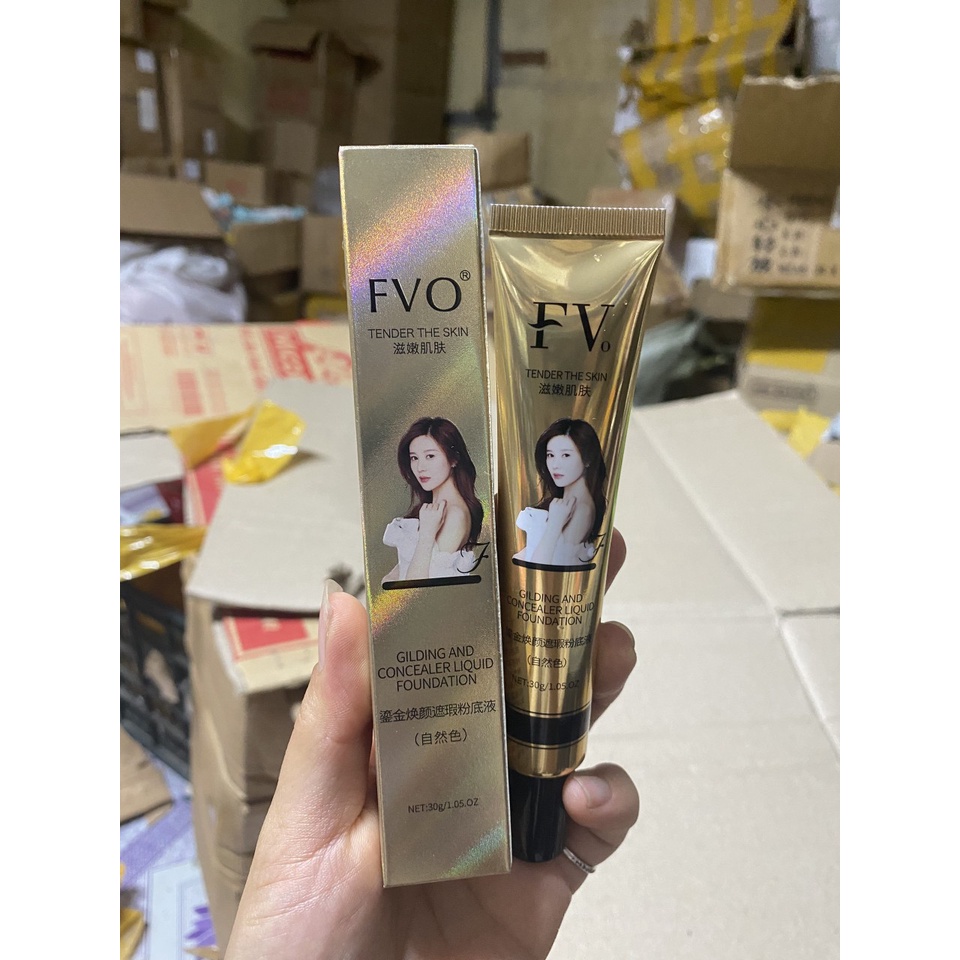Kem nền BB dạng lỏng che khuyết điểm FVo nâng tone và lâu trôi 30gr