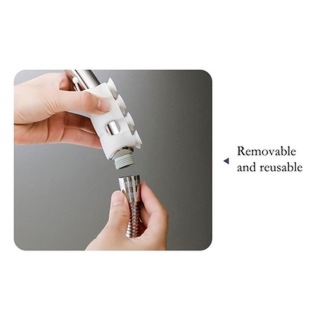 Giá đỡ cố định vòi sen bằng silicon hít chân không dùng trong nhà tắm