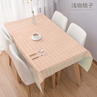 🍁Khăn Trải Bàn Bằng PVC Chống Nước Chống Dầu Phong Cách Bắc Âu