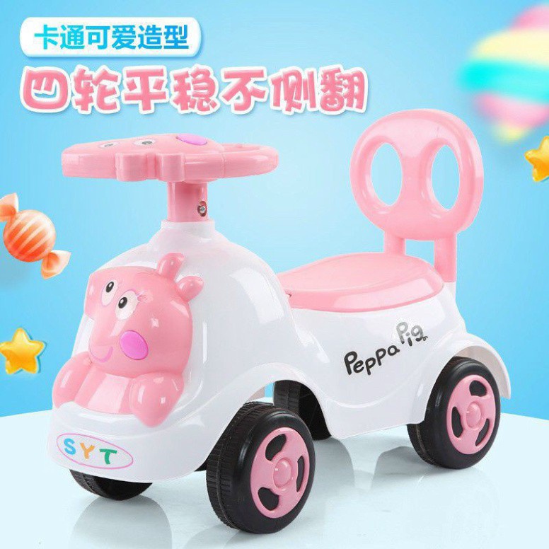 Xe chòi chân heo peppa có nhạc vui nhộn cho bé 1 - 4 tuổi. Nhựa cứng cáp, an toàn, cao cấp.