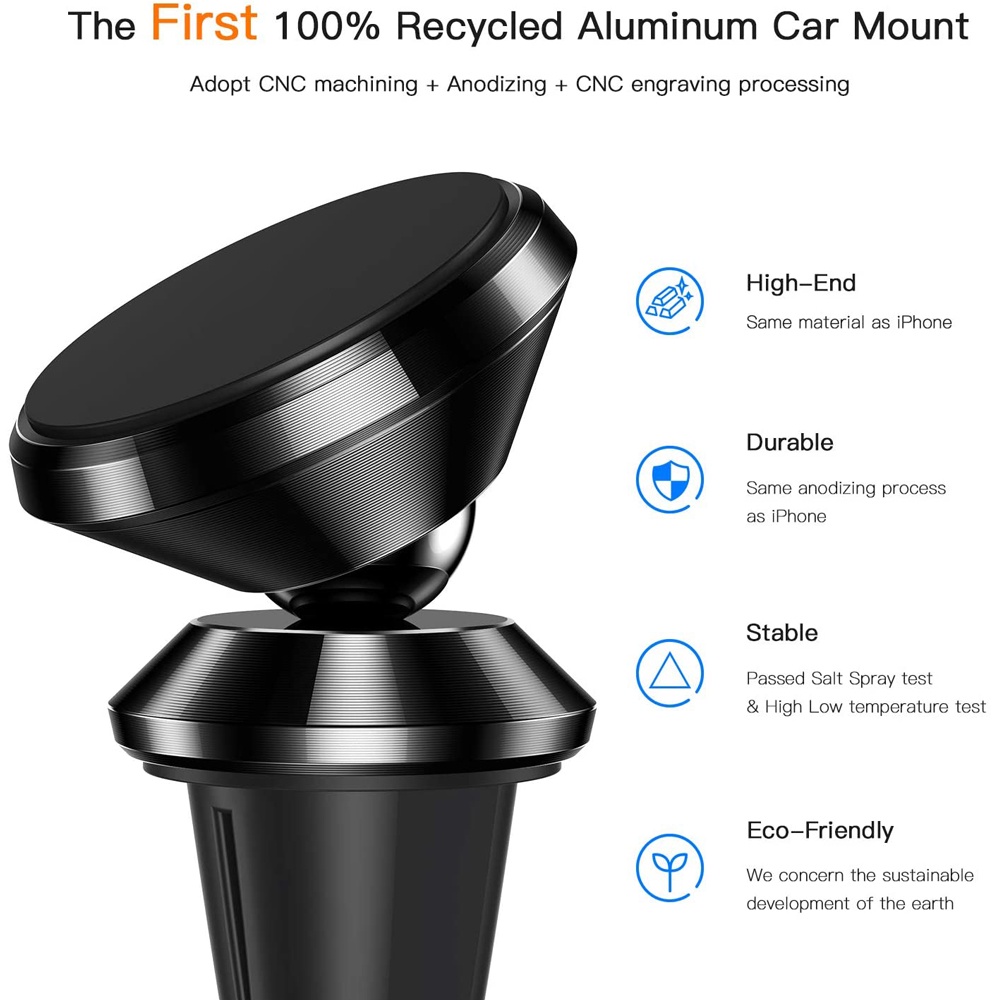 Giá Đỡ Điện Thoại Từ Tính Gắn Lỗ Thông Gió Xe Hơi Dành Cho Apple Neodymium