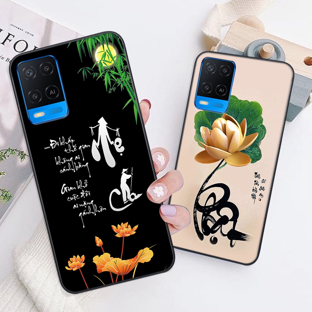 Ốp lưng Oppo A54 in hình chữ tài chữ lộc, Cha Mẹ, bình an SIÊU ĐẸP