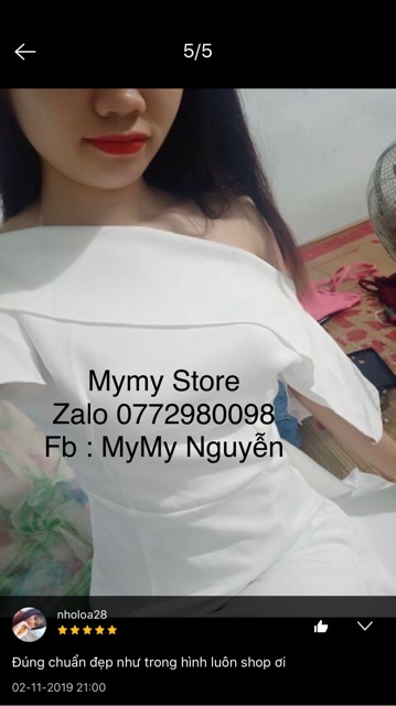Đầm body lệch vai nhún bèo TRIPBLE T DRESS - Free size