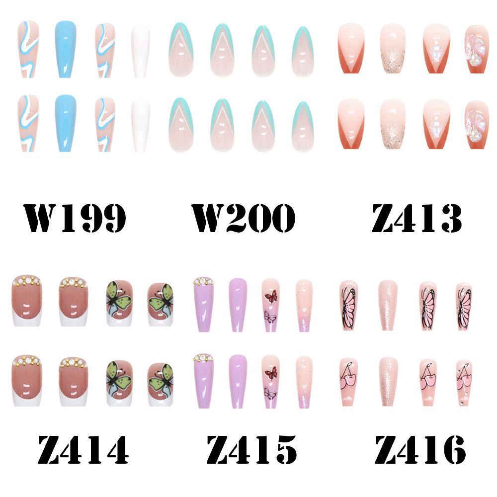 Móng Tay Giả 24 Kiểu Dáng Xinh Xắn Hợp Thời Trang