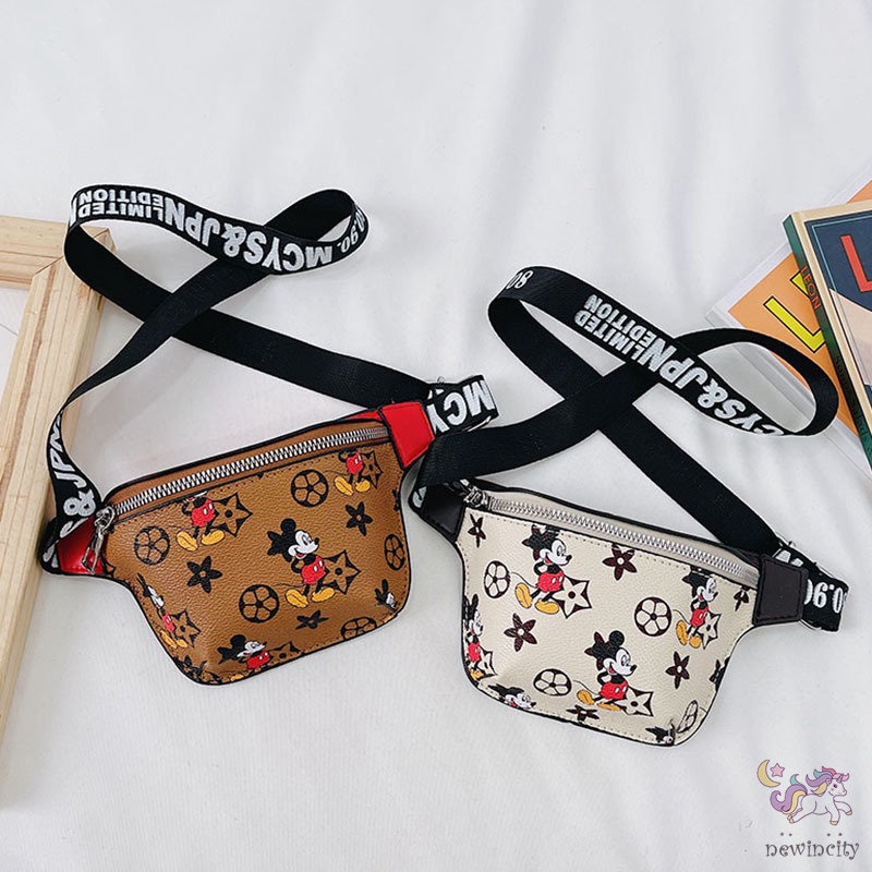 Túi đeo chéo trước ngực in họa tiết hoạt hình phong cách Hàn Quốc đáng yêu dành cho trẻ em