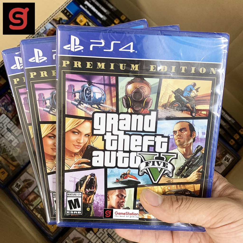  Đĩa Game PS4: Grand Theft Auto V Premium Edition (GTA 5) | BigBuy360 - bigbuy360.vn